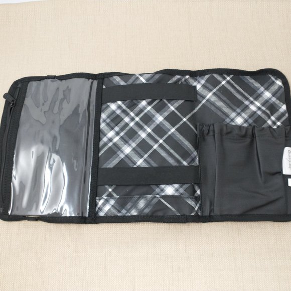 THIRTY-ONE PLAID TRAVEL MAKEUP BRUSH ORGANIZER - Picture 8 of 11